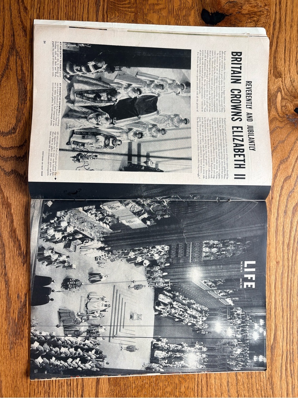 Vintage LIFE Magazine - Color Pictures of Coronation (June 15, 1953) - Picture 6 of 8